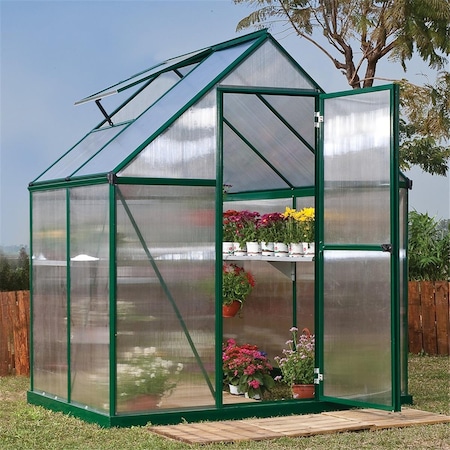Palram Canopia Mythos Greenhouse - 6 X 4 Ft. - Silver HG5005